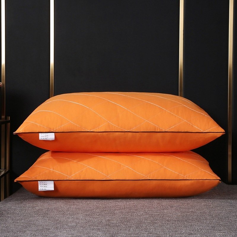 Sanded Fabric 3D Hotel Neck Protection Low Pillow | Factory Direct Feather Velvet Fiber Pillow Core O1CN0127aY1127Ps3pC3cRs 2212197597790 0 Cib