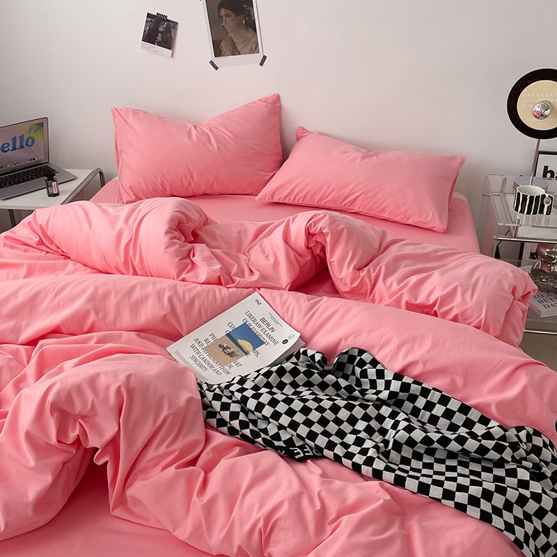 Ins Style Double-Washed Cotton Bedding Set | Ultra-Soft Light Luxury 3-Piece Student Dorm & 4-Piece Home Duvet Cover Set O1CN012aEvJb2Asg4zd1hI3 2217967838259 0 Cib