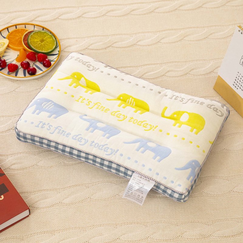 Class A Pure Cotton 6-Layer Gauze Children's Pillow Core | Fluffy Feather Velvet Neck Support Pillow for Kids & Singles O1CN015yFz1b1vYmRHC2j6W 960796185 0 Cib