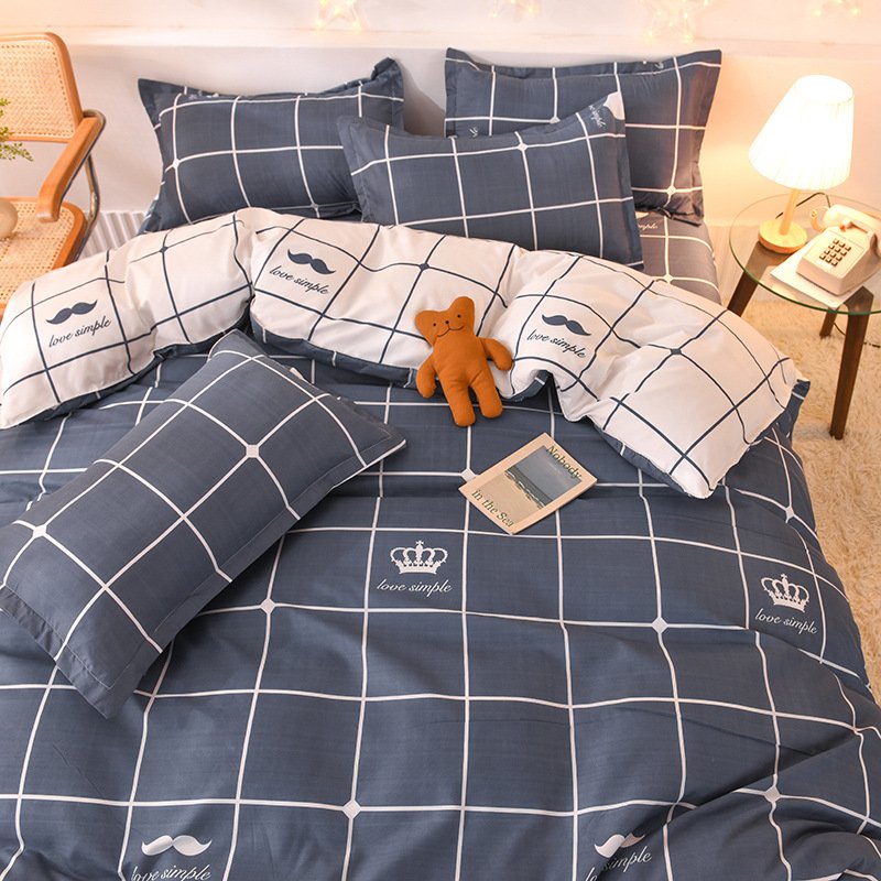 Ultra-Soft Brushed Aloe Vera Cotton 4-Piece Bedding Set | Breathable Duvet Cover, Flat Sheet & Pillowcases for Home & Employee Perks O1CN017xNVB61LTu062ycvw 2998681301 0 Cib