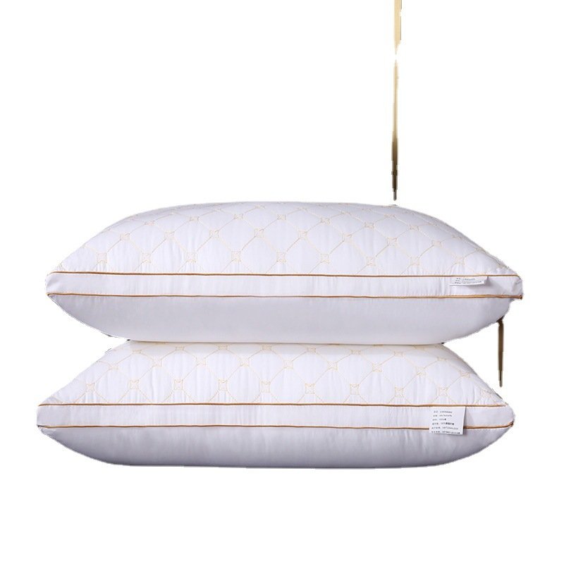 Sanded Fabric 3D Hotel Neck Protection Low Pillow | Factory Direct Feather Velvet Fiber Pillow Core O1CN018fmTAY1Bs2huHbgrI 0 0 Cib
