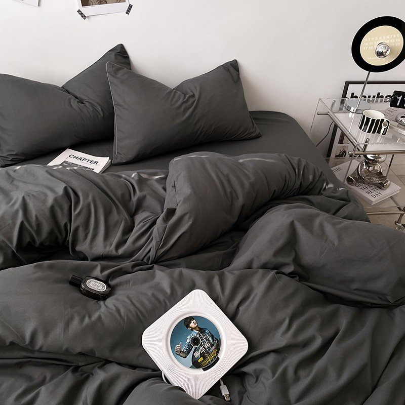 Ins Style Double-Washed Cotton Bedding Set | Ultra-Soft Light Luxury 3-Piece Student Dorm & 4-Piece Home Duvet Cover Set O1CN01BnFSo12Asg51jOMKb 2217967838259 0 Cib