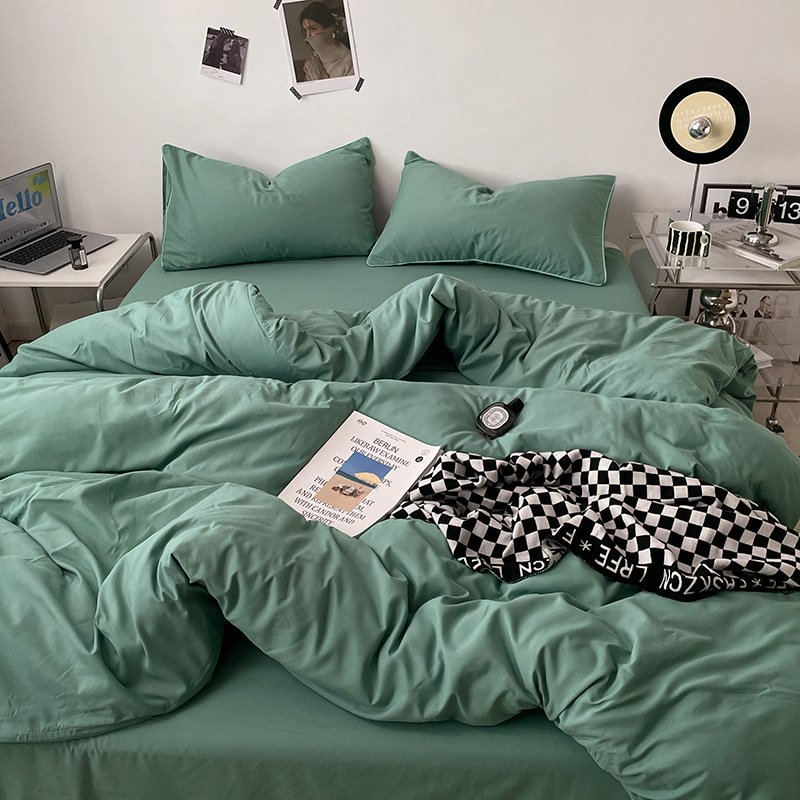 Ins Style Double-Washed Cotton Bedding Set | Ultra-Soft Light Luxury 3-Piece Student Dorm & 4-Piece Home Duvet Cover Set O1CN01FTotns2Asg4yxvnrQ 2217967838259 0 Cib