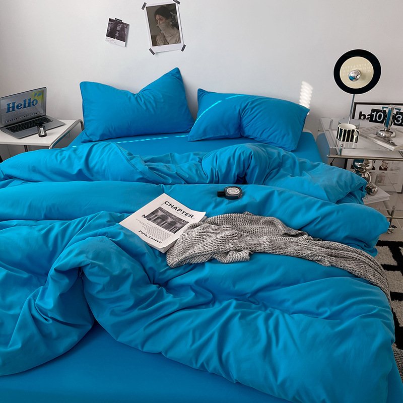 Ins Style Double-Washed Cotton Bedding Set | Ultra-Soft Light Luxury 3-Piece Student Dorm & 4-Piece Home Duvet Cover Set O1CN01JrvkRF2Asg50PmE7v 2217967838259 0 Cib