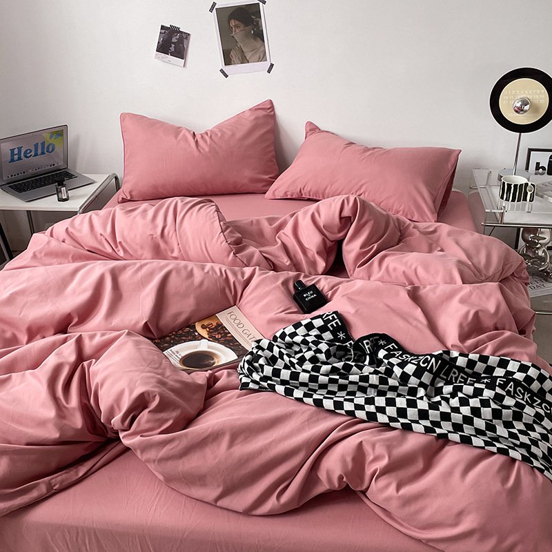 Ins Style Double-Washed Cotton Bedding Set | Ultra-Soft Light Luxury 3-Piece Student Dorm & 4-Piece Home Duvet Cover Set O1CN01SAah7N2Asg4yt9HAj 2217967838259 0 Cib