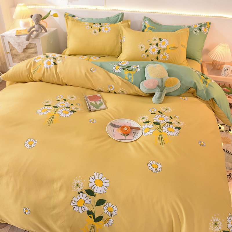 Ultra-Soft Brushed Aloe Vera Cotton 4-Piece Bedding Set | Breathable Duvet Cover, Flat Sheet & Pillowcases for Home & Employee Perks O1CN01UwgdX61LTu0Cgt71y 2998681301 0 Cib