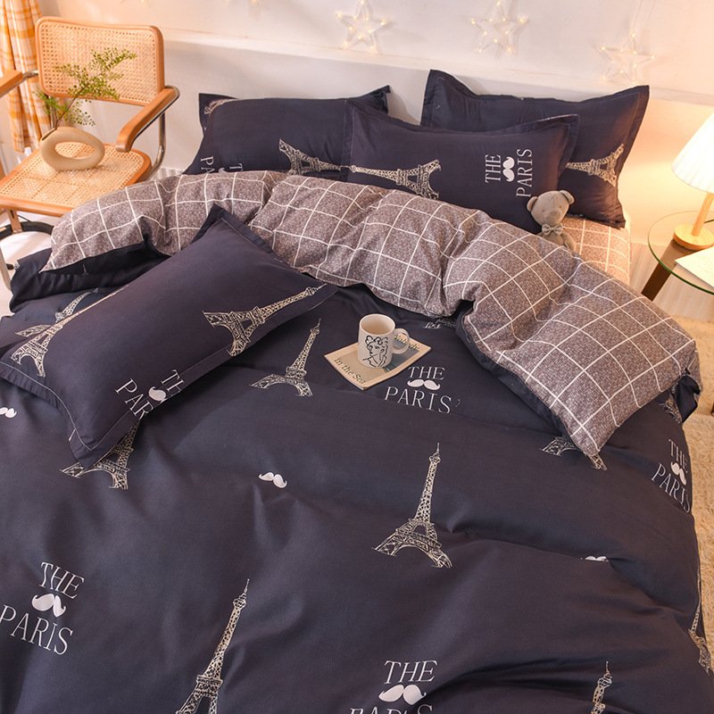 Ultra-Soft Brushed Aloe Vera Cotton 4-Piece Bedding Set | Breathable Duvet Cover, Flat Sheet & Pillowcases for Home & Employee Perks O1CN01clmxbU1LTu04QurQk 2998681301 0 Cib
