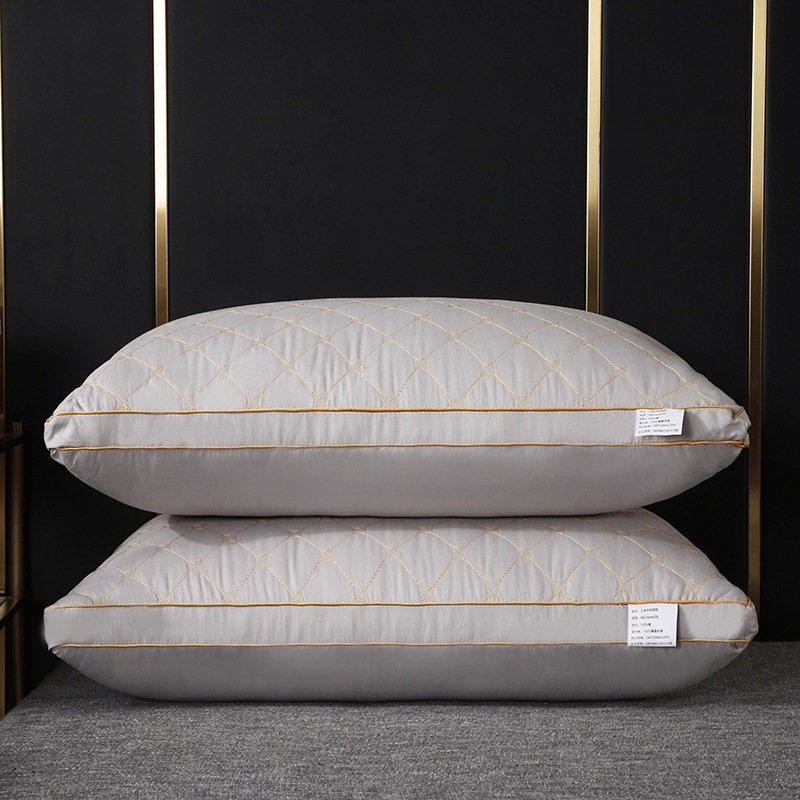 Sanded Fabric 3D Hotel Neck Protection Low Pillow | Factory Direct Feather Velvet Fiber Pillow Core O1CN01nFOZTH27Ps3kv8yEg 2212197597790 0 Cib