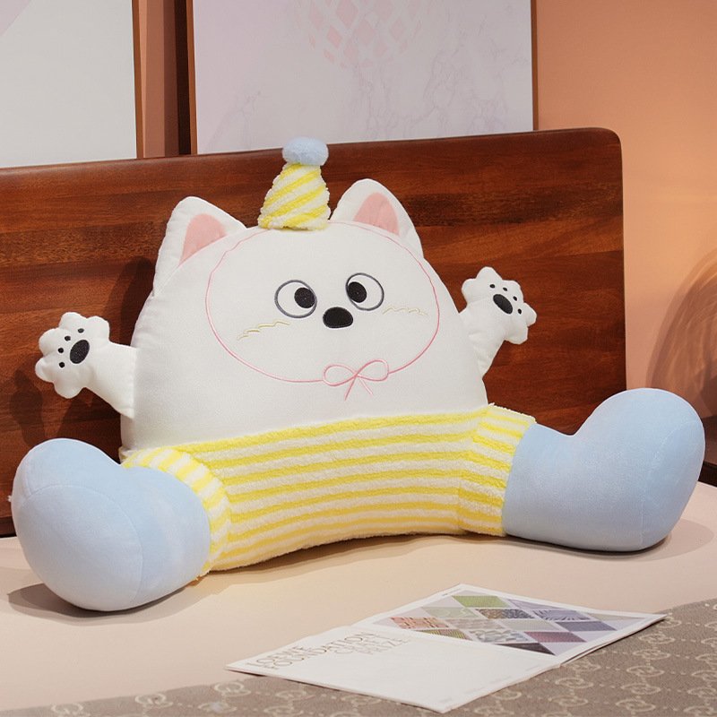 Cute Cat Bedside Cushion & Large Backrest | Plush Waist Support Pillow for Student Dormitory, Sofa & Bed O1CN01oSt84g2JDlJo9JbYW 995809388 0 Cib