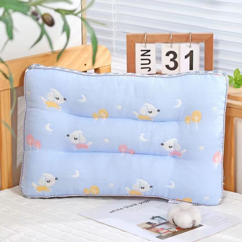 Class A Pure Cotton 6-Layer Gauze Children's Pillow Core | Fluffy Feather Velvet Neck Support Pillow for Kids & Singles O1CN01obd4fu1vYmRLjZYUb 960796185 0 Cib