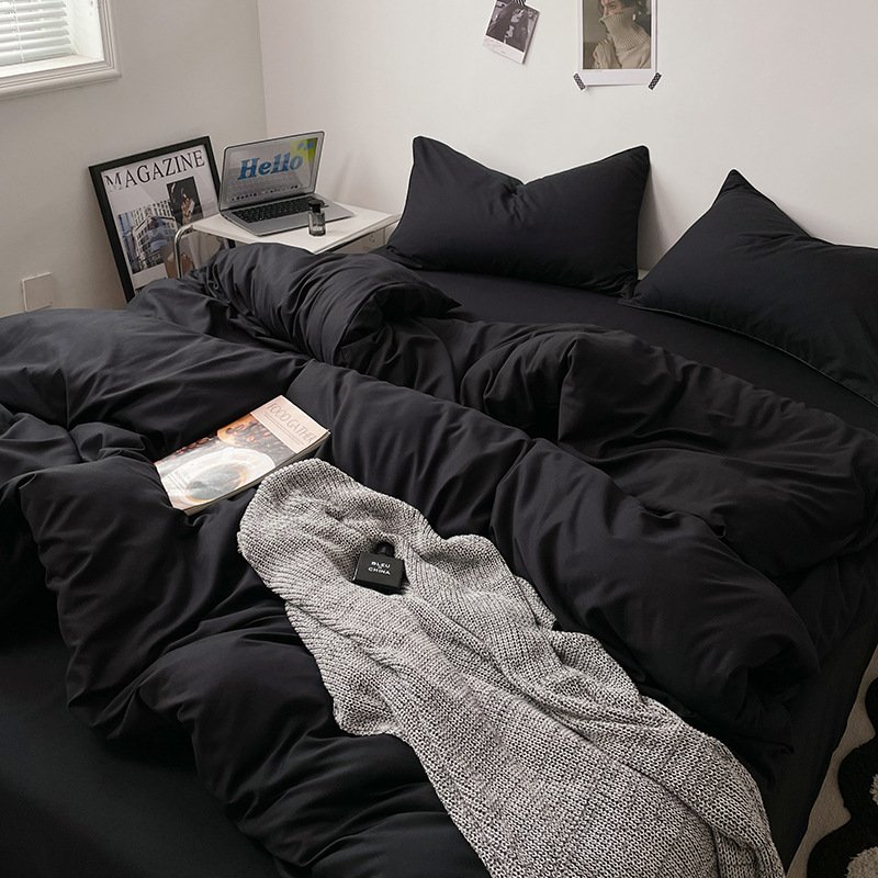 Ins Style Double-Washed Cotton Bedding Set | Ultra-Soft Light Luxury 3-Piece Student Dorm & 4-Piece Home Duvet Cover Set O1CN01q8NEG02Asg51jOYih 2217967838259 0 Cib