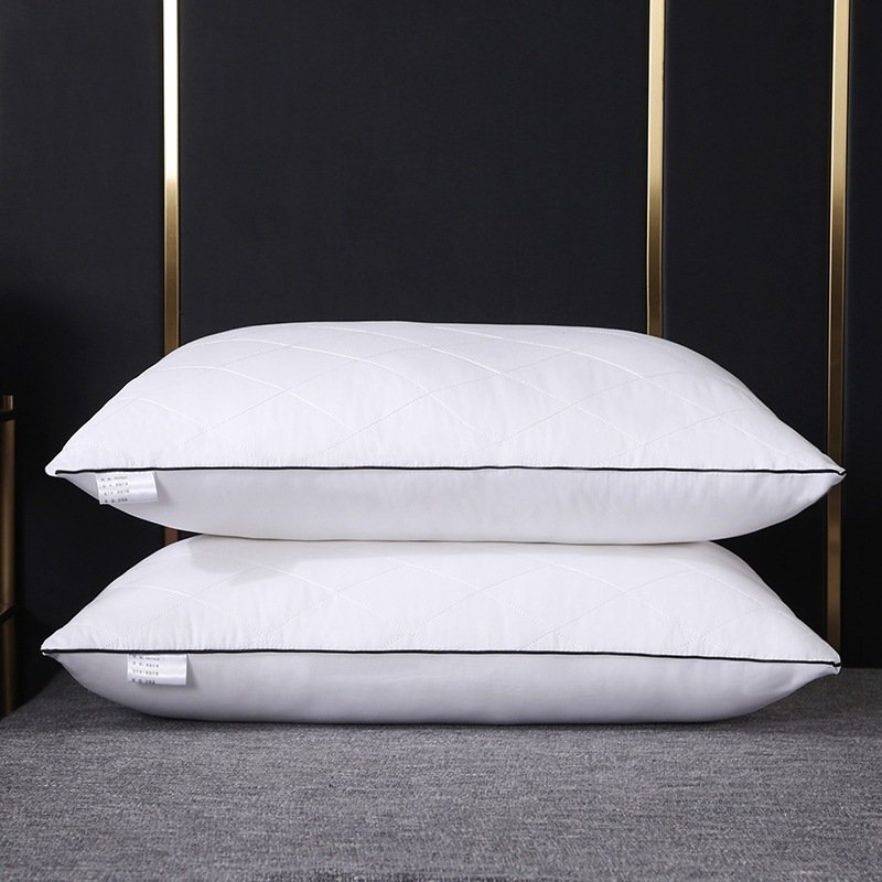 Sanded Fabric 3D Hotel Neck Protection Low Pillow | Factory Direct Feather Velvet Fiber Pillow Core O1CN01vQxhX127Ps3ptWvwq 2212197597790 0 Cib