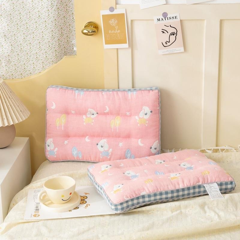 Class A Pure Cotton 6-Layer Gauze Children's Pillow Core | Fluffy Feather Velvet Neck Support Pillow for Kids & Singles O1CN01w97z3i1vYmRHzPrZW 960796185 0 Cib