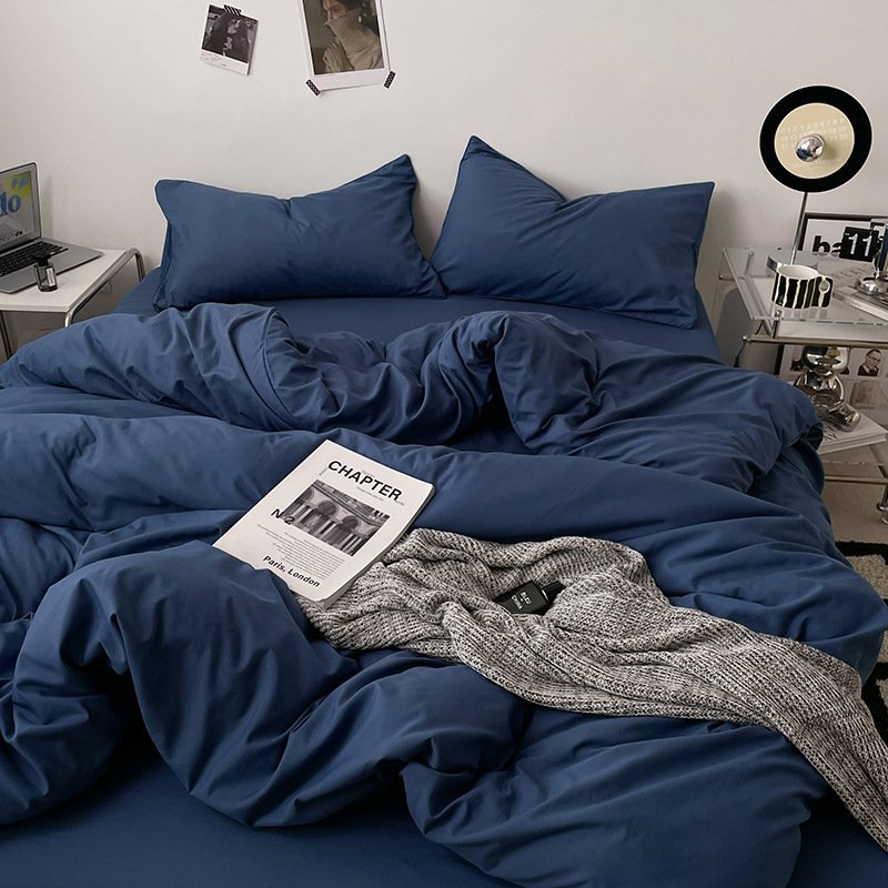 Ins Style Double-Washed Cotton Bedding Set | Ultra-Soft Light Luxury 3-Piece Student Dorm & 4-Piece Home Duvet Cover Set O1CN01wxKIEn2Asg4zMCc7V 2217967838259 0 Cib